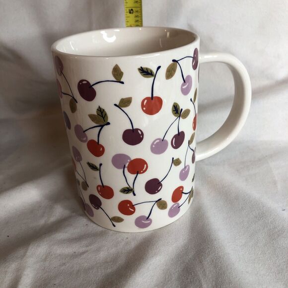 LOT OF 2 🍒Target Room Essentials 🍒 Cherries Coffee Mug 🍒 NEW!! - Picture 6 of 8